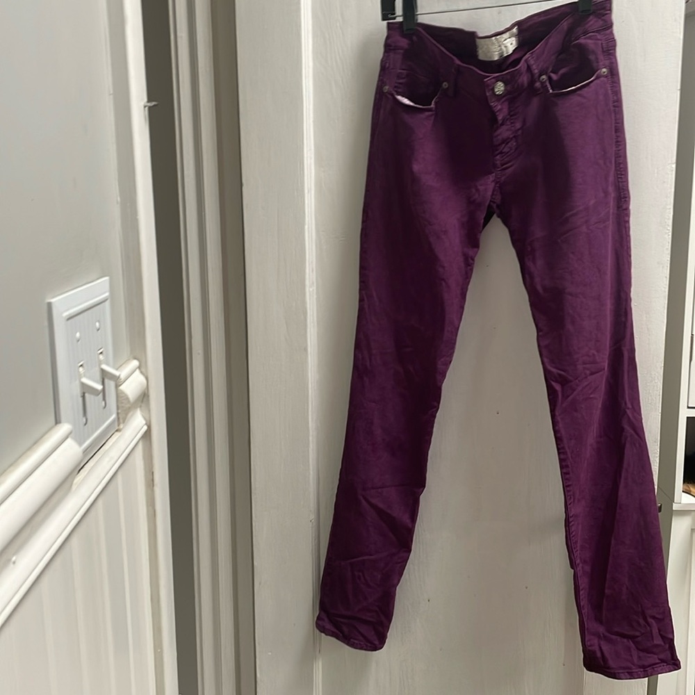 Purple jeans